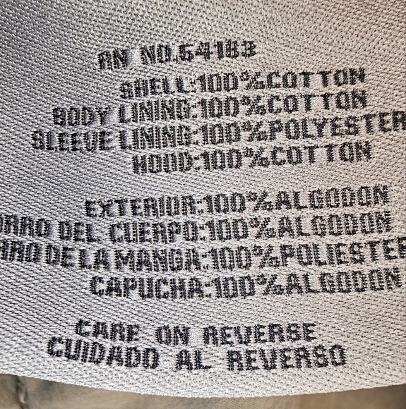 Levis Army Green  Utility Cargo Jacket Size Large Pockets with hideable hood - Picture 14 of 15